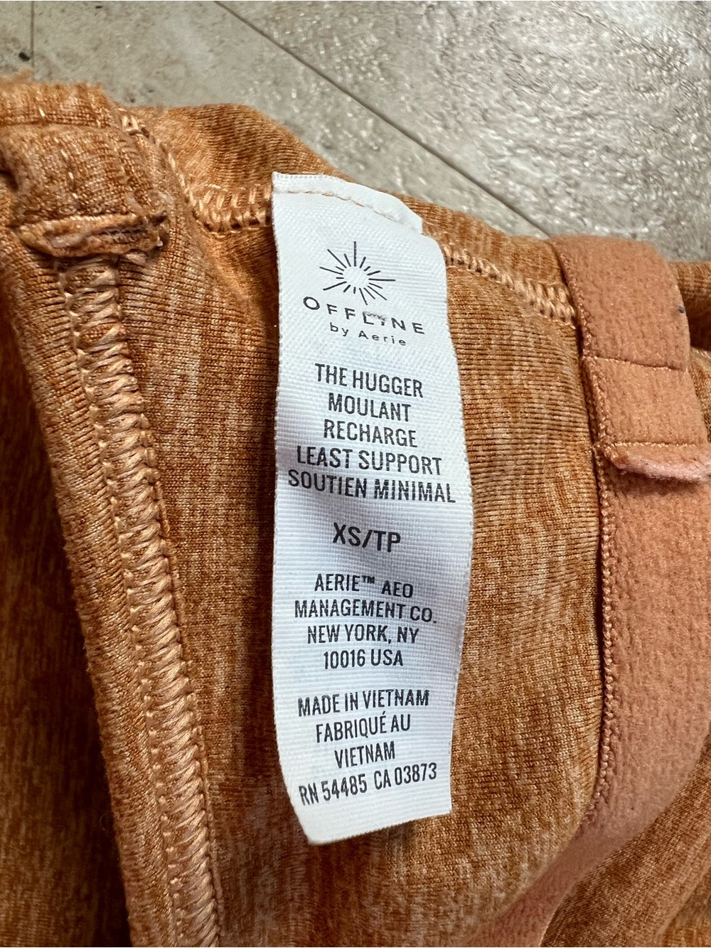 offline by aerie Mustard Orange The Hugger Moulant Bralette Recharge XS - Picture 7 of 7